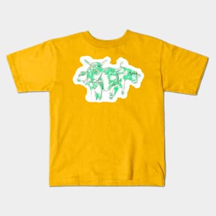 Taurus Posse Emerald - Front Kids T-Shirt